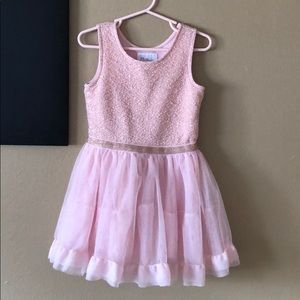 Girls 3T pink and gold dress